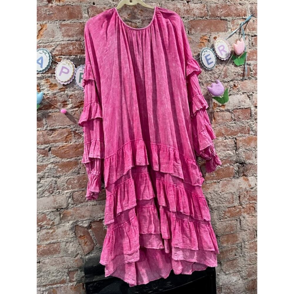 Oli & Hali Ruffle Pink Duster - Picture 4 of 4